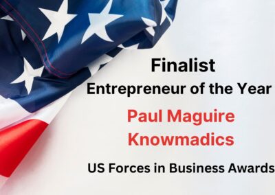 Knowmadics CEO Paul Maguire is Award Finalist for US Forces in Business Entrepreneur of the Year  