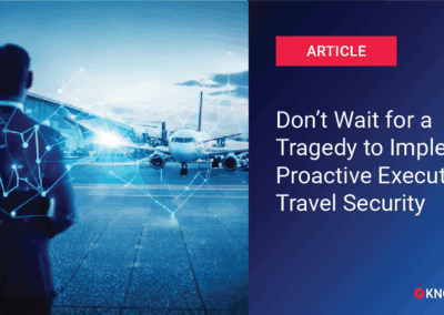 Executive Travel Protection: New Article in Security Management Magazine