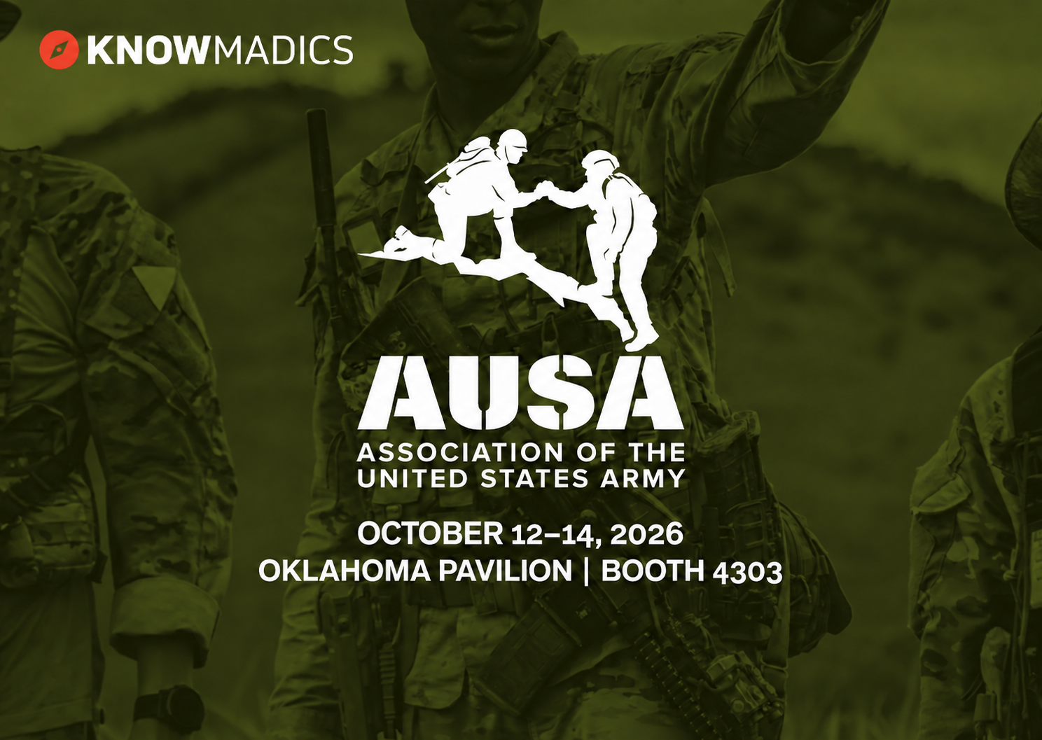 AUSA 2026 with Knowmadics logo